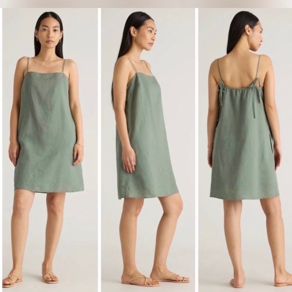 Quince European Linen Mini Slip Dress